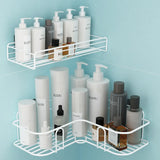 CornerSteel – Étagère d’Angle Murale pour Salle de Bain et Cuisine avec Support de Rangement en Métal