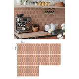 Stickers de Carrelage Autocollants – Lot de 10 Pièces Style Bohème Terracotta