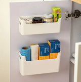 Organisateur de Porte Multifonction sans Perçage – Support de Rangement pour Épices, Films Alimentaires et Accessoires