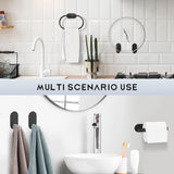 Set de Salle de Bain EasyStick en Acier Inoxydable – Porte-Serviettes et Accessoires Auto-Adhésifs