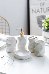 ScandiZen – Set de Salle de Bain 4 Pièces en Céramique