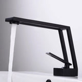 Robinet Cascade WaveLine – Mitigeur Monocommande pour Vasque, Design Moderne Noir/Chrome/Blanc/Or