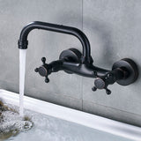 Mitigeur Mural Orbis 360° – Robuste Armature Vintage en Laiton ou Bronze Noir pour Lavabo