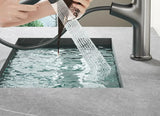Robinet de lavabo avec bec extractible et fonction de rinçage buccal – Mitigeur eau chaude et froide