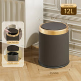 SmartBin Pro – Poubelle Rectangulaire à Bouton-Poussoir pour Cuisine et Bureau