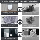 BrushMate Noir – Brosse WC Élégante et Fonctionnelle pour Salle de Bain