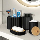 Set d’Accessoires de Salle de Bain Noir