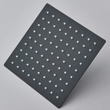 AquaLux – Pommeau de Douche Carré Mat Noir | Montage Murale ou Plafond | Pivot 360°