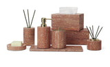 Ensemble de Salle de Bain Travertin Rouge