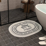 Tapis Antidérapant -Douceur Angélique – Tapis de Salle de Bain Doux avec Motif Ange