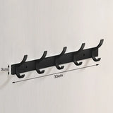 Patère Murale Design Noir en Aluminium