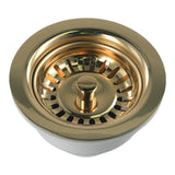Bonde de Lavabo Aurelio en Acier Inoxydable Doré