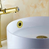 ÉléganceRetro BasinCover – Cache Trop-Plein Premium en Laiton pour Lavabo (Noir, Argent, Or, Bronze Vintage)