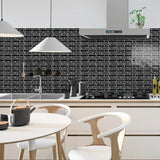 Stickers Muraux Effet Marbre Noir et Blanc