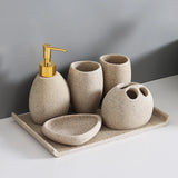 Ensemble d’Accessoires de Salle de Bain Nordique Élégance