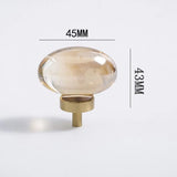 Bouton de Meuble Cristal Éclat Champagne