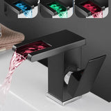 Cascade Élégance – Robinet de Lavabo à Bec Cascade 2 Trous avec Mitigeur Monocommande