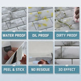 Stickers Muraux Adhésifs Effet Carrelage