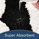Tapis de Bain Antidérapant Design Noir & Blanc