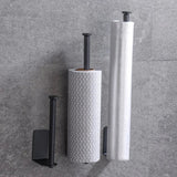 SilverHold – Porte-Papier Toilette Auto-Adhésif en Acier Inoxydable (Allongé & Sans Perçage)