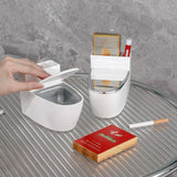Cendrier Mural Compact – Hygiénique et Pratique pour Salle de Bain, Toilettes et Bureau