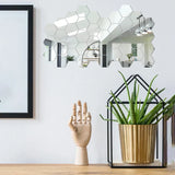 MiroHexa – Set de 45 Autocollants Muraux Miroir Hexagonaux en Acrylique pour Décoration DIY