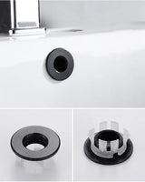 ÉléganceRetro BasinCover – Cache Trop-Plein Premium en Laiton pour Lavabo (Noir, Argent, Or, Bronze Vintage)