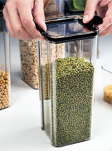 Bocaux Hermétiques Cuisine Style Japonais ClearFresh Premium – Rangement Céréales Grand Format | Anti-Humidité | Organisation Moderne