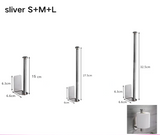SilverHold – Porte-Papier Toilette Auto-Adhésif en Acier Inoxydable (Allongé & Sans Perçage)