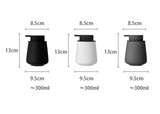 PureCeram – Distributeur de Savon en Céramique 300 ml Élégant et Rechargeable