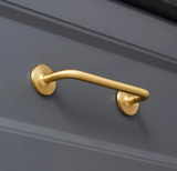 Poignée de Meuble Design Extra Longue en Laiton Doré – Style Minimaliste Élégant