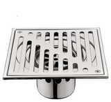 Bangnolux – Drain de Douche Carré en Acier Inoxydable SUS 304 avec Grille à Intégrer dans les Carrelages