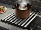FlexiRack – Égouttoir Extensible et Pliable en Acier Inoxydable 304 pour Évier de Cuisine
