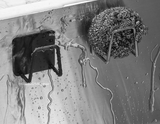 Support Éponge Auto-Adhésif en Acier Inoxydable