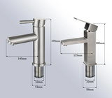 Robinet de lavabo noir mat avec mitigeur eau chaude et froide