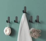 Lot de 6 Crochets Auto-Adhésifs en J – Porte-Objets Étanches pour Salle de Bain, Cuisine et Maison