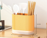 KitchenFlow – Porte-Ustensiles Multifonction avec Égouttoir et Fixation Murale Sans Perçage