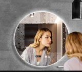 GlowAura – Miroir LED Rond Intelligent avec Éclairage Réglable et Fonction Antibuée (40 / 50 / 60 cm)