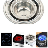 NestSteel – Set de Bols en Acier Inoxydable Empilables pour Cuisine, Camping & Outdoor