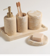 Set de Salle de Bain en Travertin Élégance Travertin