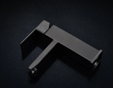 Robinet de lavabo noir mat avec mitigeur eau chaude et froide