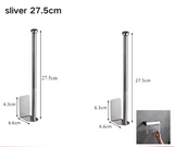 SilverHold – Porte-Papier Toilette Auto-Adhésif en Acier Inoxydable (Allongé & Sans Perçage)