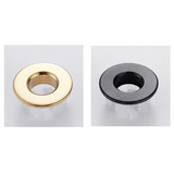 ÉléganceRetro BasinCover – Cache Trop-Plein Premium en Laiton pour Lavabo (Noir, Argent, Or, Bronze Vintage)