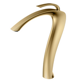 Robinet de lavabo en laiton chromé brillant avec mitigeur eau chaude et froide et cartouche anti-fuite