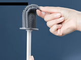 Brosse WC Murale en Silicone – Tête Plate Flexible & Hygiénique
