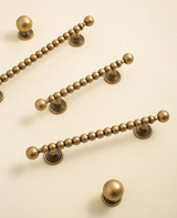 Boutons de Meuble - Élégance Bronze – Poignées Rondes en Laiton Massif pour Armoires et Tiroirs