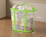 Panier à Linge Pliable Grande Capacité en Maille Respirante