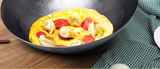 Wok en Fer Forgé 100 % Naturel – Fabrication Artisanale avec Manche en Bois