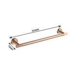 Ensemble d’Accessoires de Salle de Bain RoséLuxe – 6 Pièces en Acier Brossé Finition Rosé