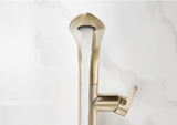 LumiBath – Robinet de Lavabo Pivotant en Laiton et Acier Inoxydable